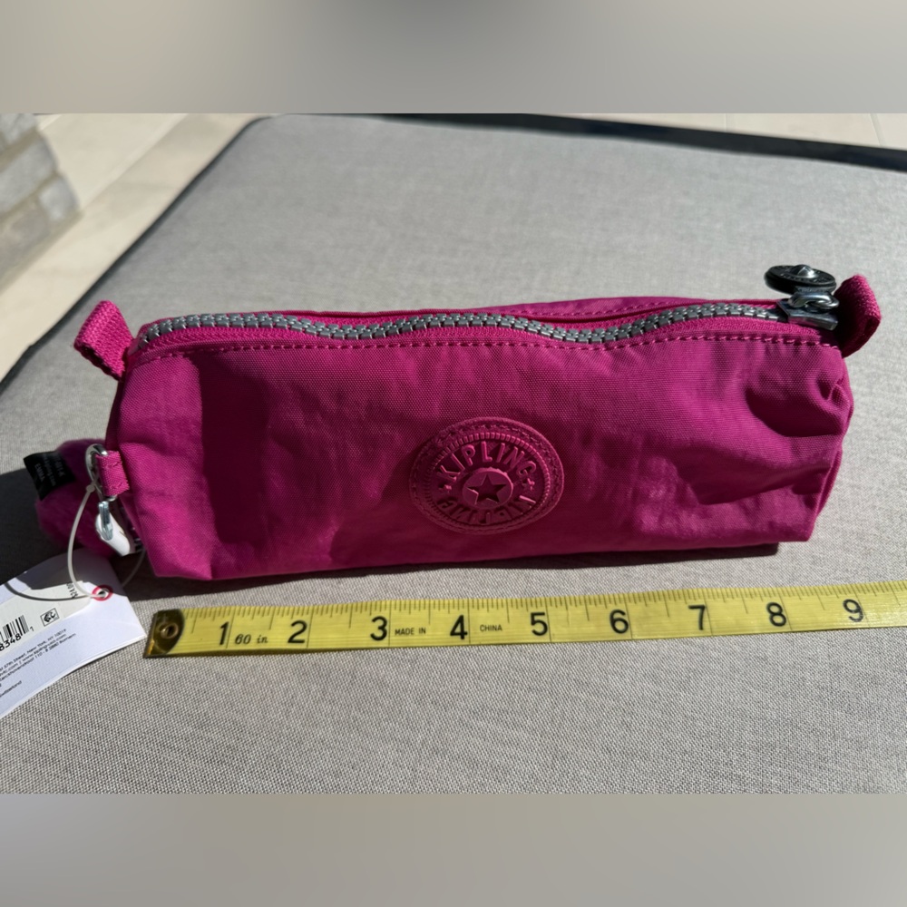 KIPLING AC2397 Fabian 485 Very Berry Small Bag Pouch Pencil case Hot pink NWT